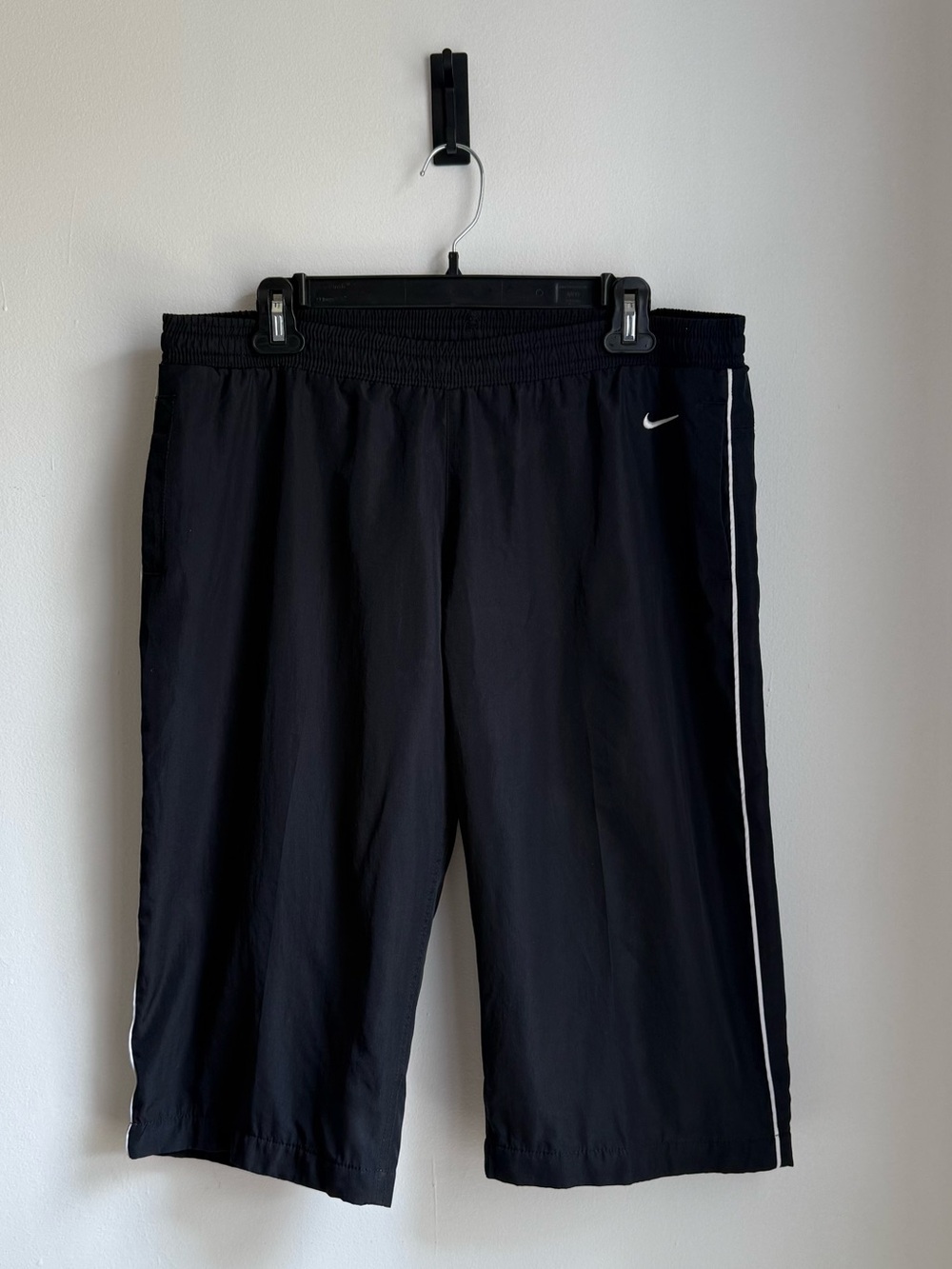 Vintage Nike The Athletic Dept Black Longline Bermuda Shorts Size L Y2K